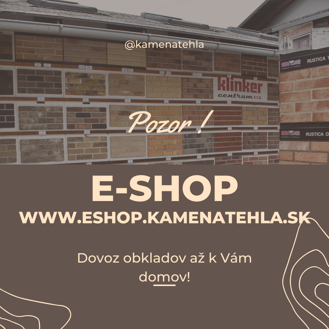 eshop kameň a tehla, dovoz kamenných a tehlových obkladov k Vám domov